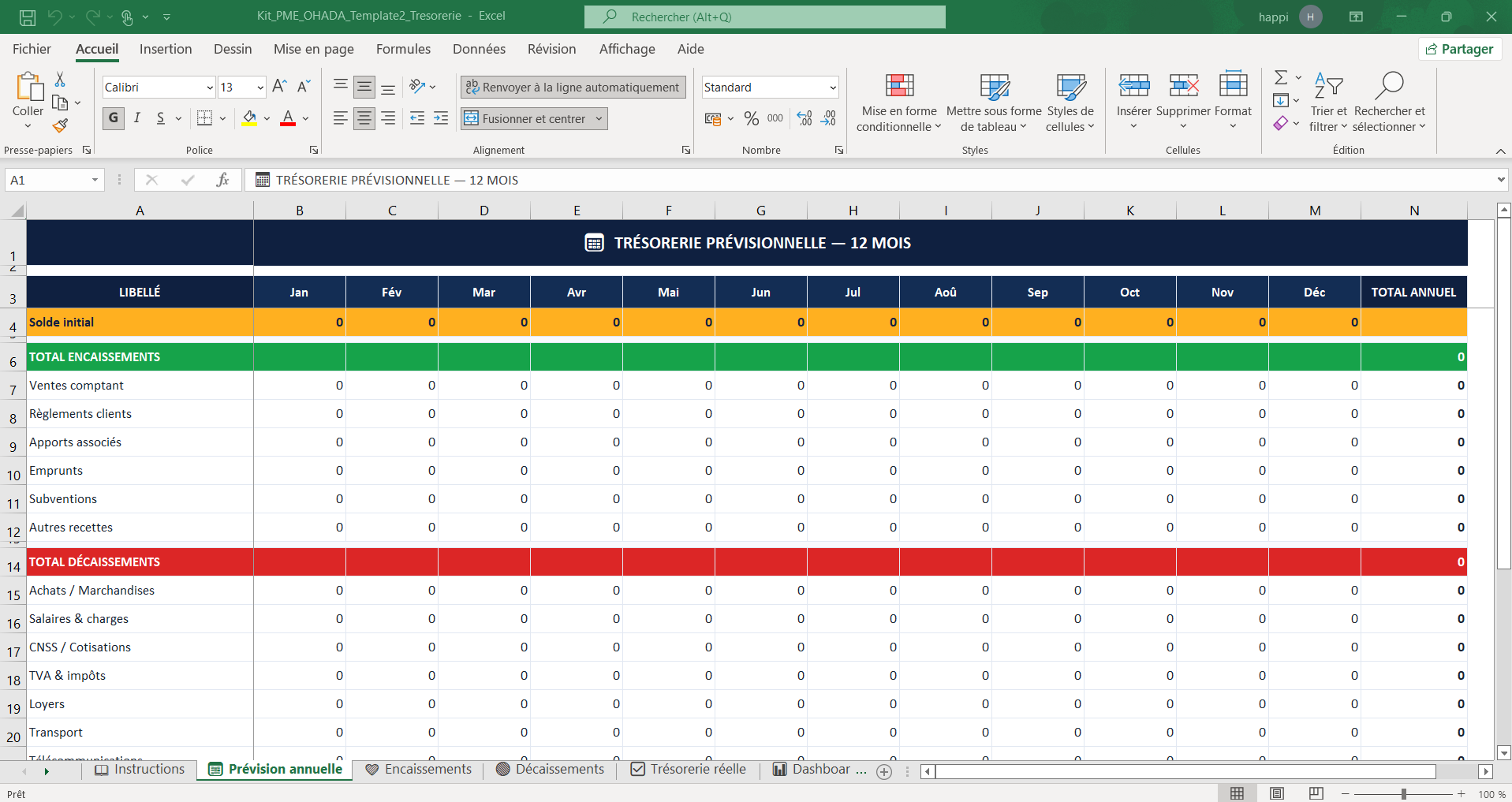 Kit PME OHADA — Templates de gestion professionnels pour PME africaines
